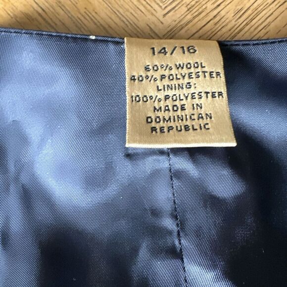 Black Vest Wool Blend Boy’s Size L (14-16) Class Club Gold Label - Picture 3 of 5